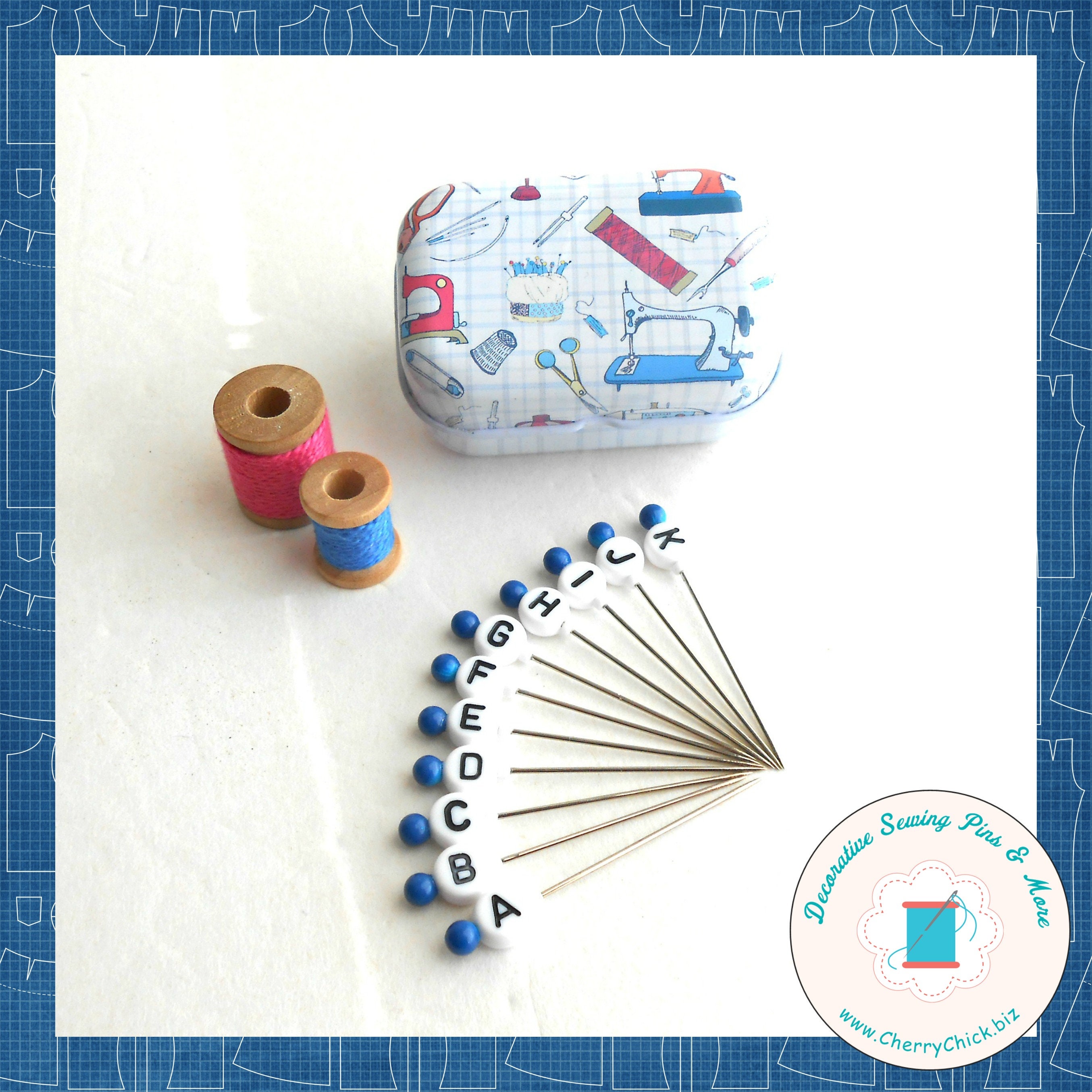 Alphabet quilters pins Quilt row markers Quilt layout Etsy