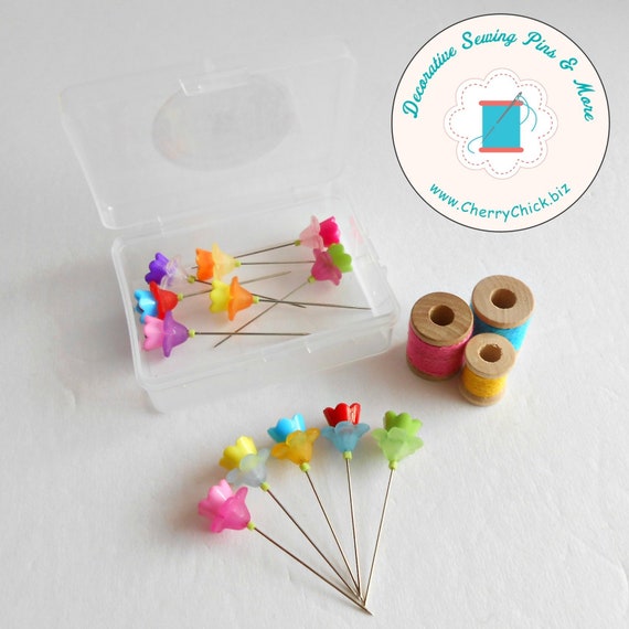 Bulk Decorative Sewing Pins Fancy Sewing Pins Scrapbooking Etsy