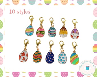 Easter Egg zipper charm - Easter Egg zipper pull - Egg zipper pull - Easter Egg Planner Charm - Easter Egg Charm - Zipper Charms - Egg Charm