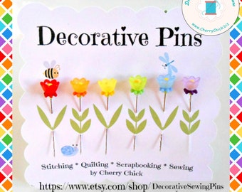 Decorative Sewing Pins
