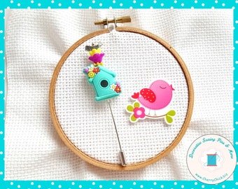 Counting Pin - Crossstitch Pin - Birdhouse Counting Pin - Gift for Cross Stitcher - Decorative Pin - Marking Pin - Stick Pin - Count Pin