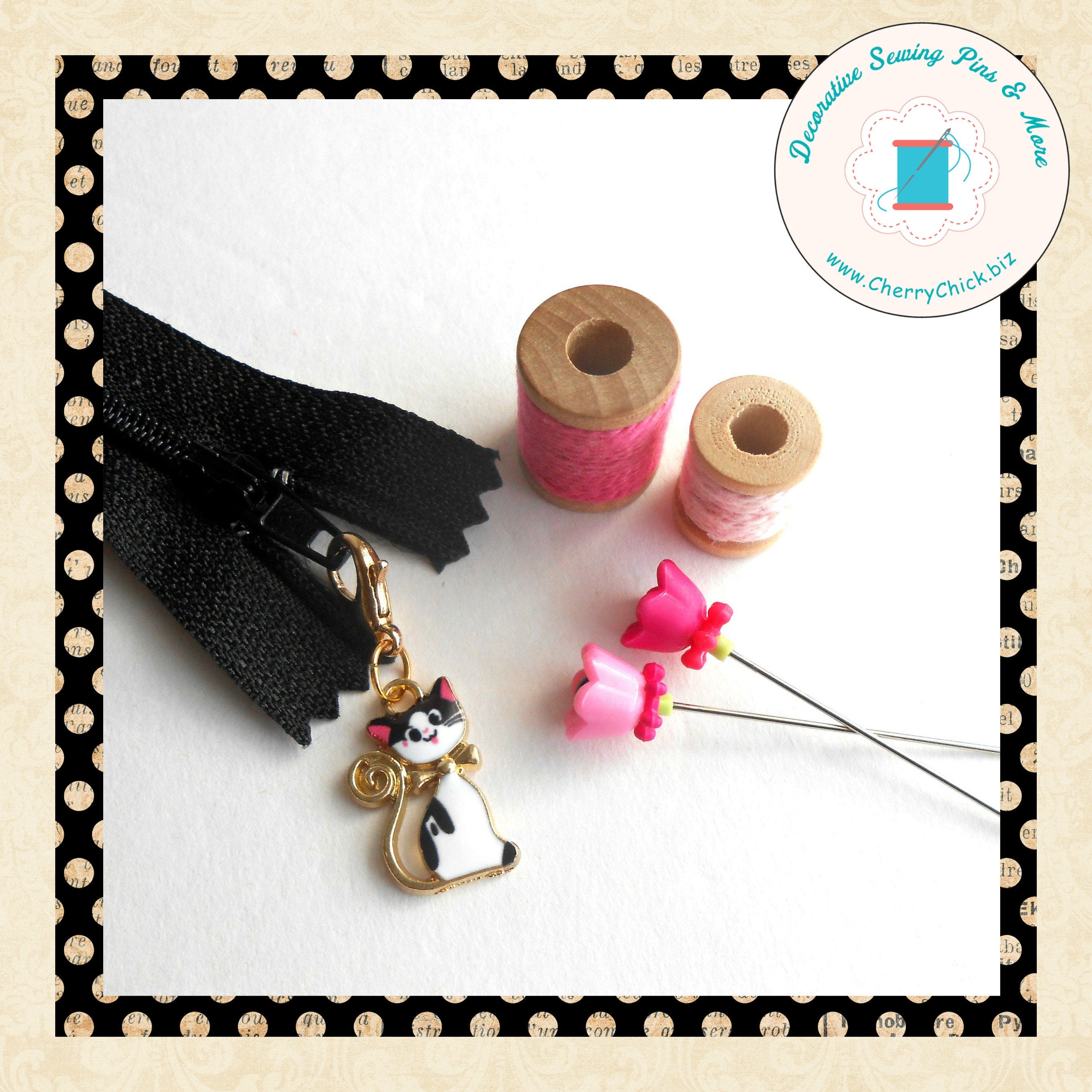 Zipper Pull Charm Kitty Charm - 721093006402