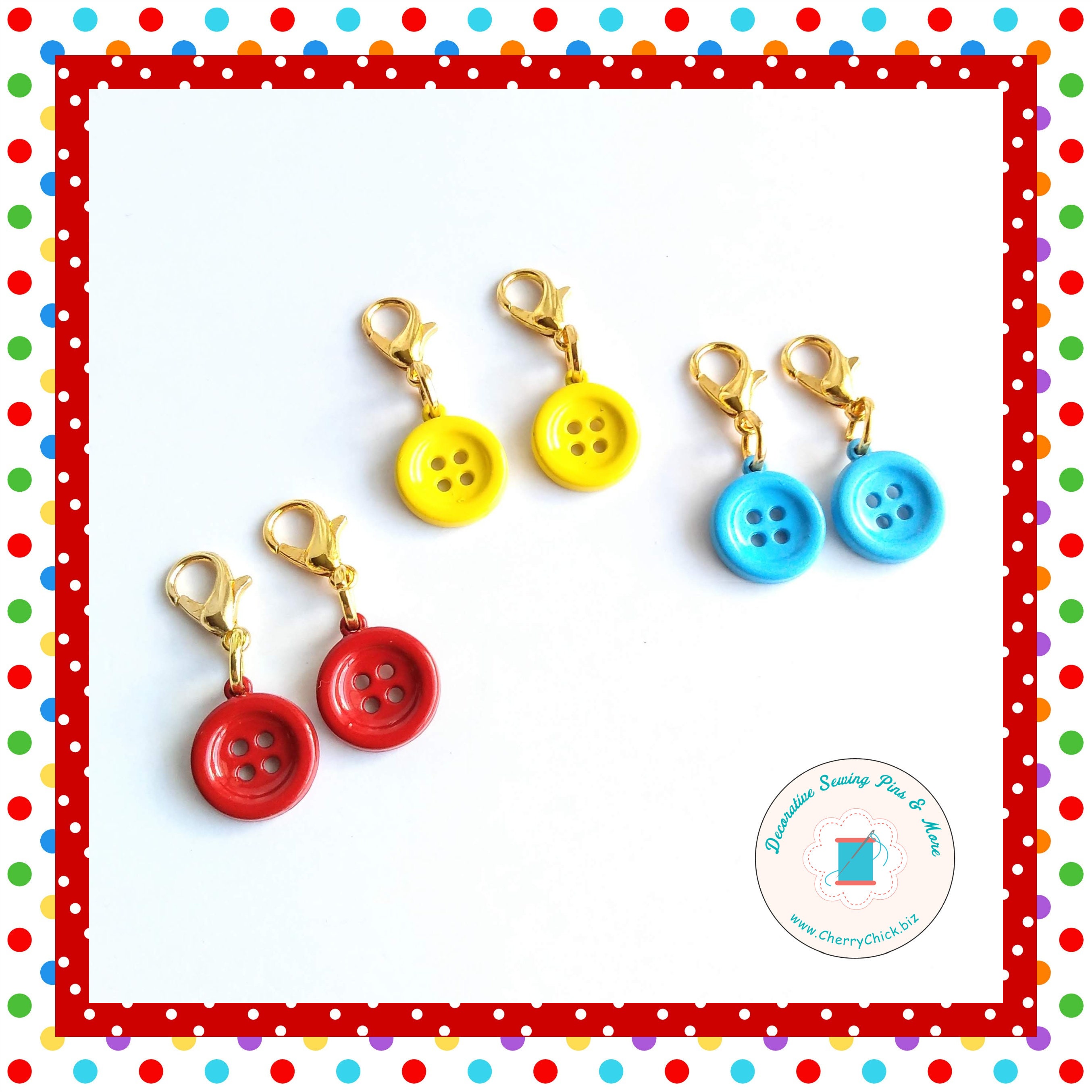 Zipper - Planner charms - DecorativeSewingPins