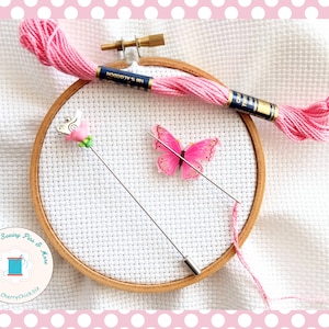Counting Pin - Bird Counting Pin - Gift for Cross Stitchers - Decorative Pin - Marking Pin - Stitch counter - Stick Pin