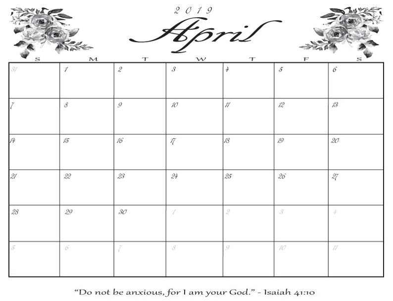 Decisive image pertaining to april calender printable Juicy image with regard to april calender printable