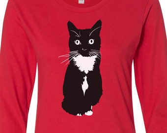 Red cat shirt Clearance
