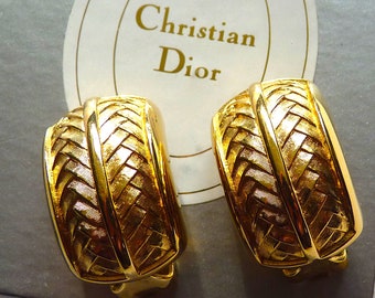 Vintage CHRISTIAN DIOR  Earrings with Original DIOR Packaging, Christian Dior Vintage, Dior Jewelry, Gift for Her