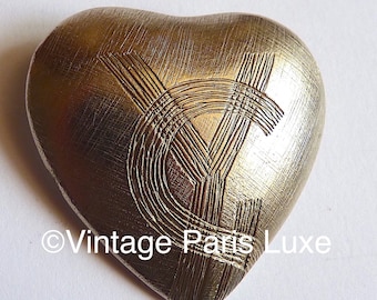 ヴィンテージ YSL イヴ・サンローラン ロゴ ブローチピン - ゴールド