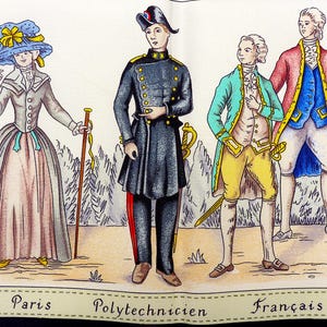 エルメス スカーフ 新品 箱付き 「Costumes Civils Actuels」 エコール ポリテクニックの特別版、希少なエルメス シルク カレ限定版