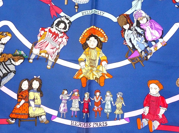 sh2932 HERMÈS Hello, Dolly! シルクスカーフ Hermes-Silk-Hello-Dolly-Scarf-