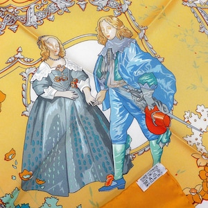 Hermes Scarf BRAND NEW with Hermes Box Les Petits Princes by C. Baschet, Gift for Her, Gift for Him, Mothers Day Gift