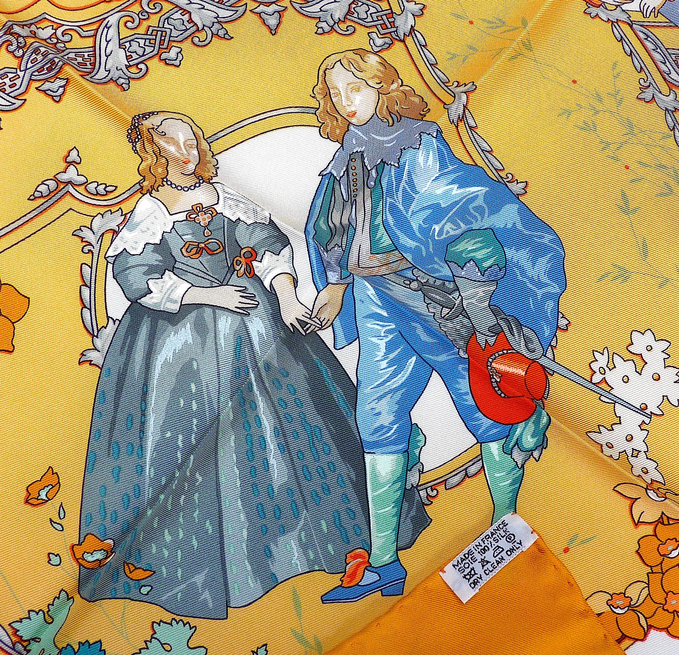 Hermes Scarf BRAND NEW with Hermes Box Les Petits Princes by Baschet,  Gift for Her, Gift for Him, Mothers Day Gift