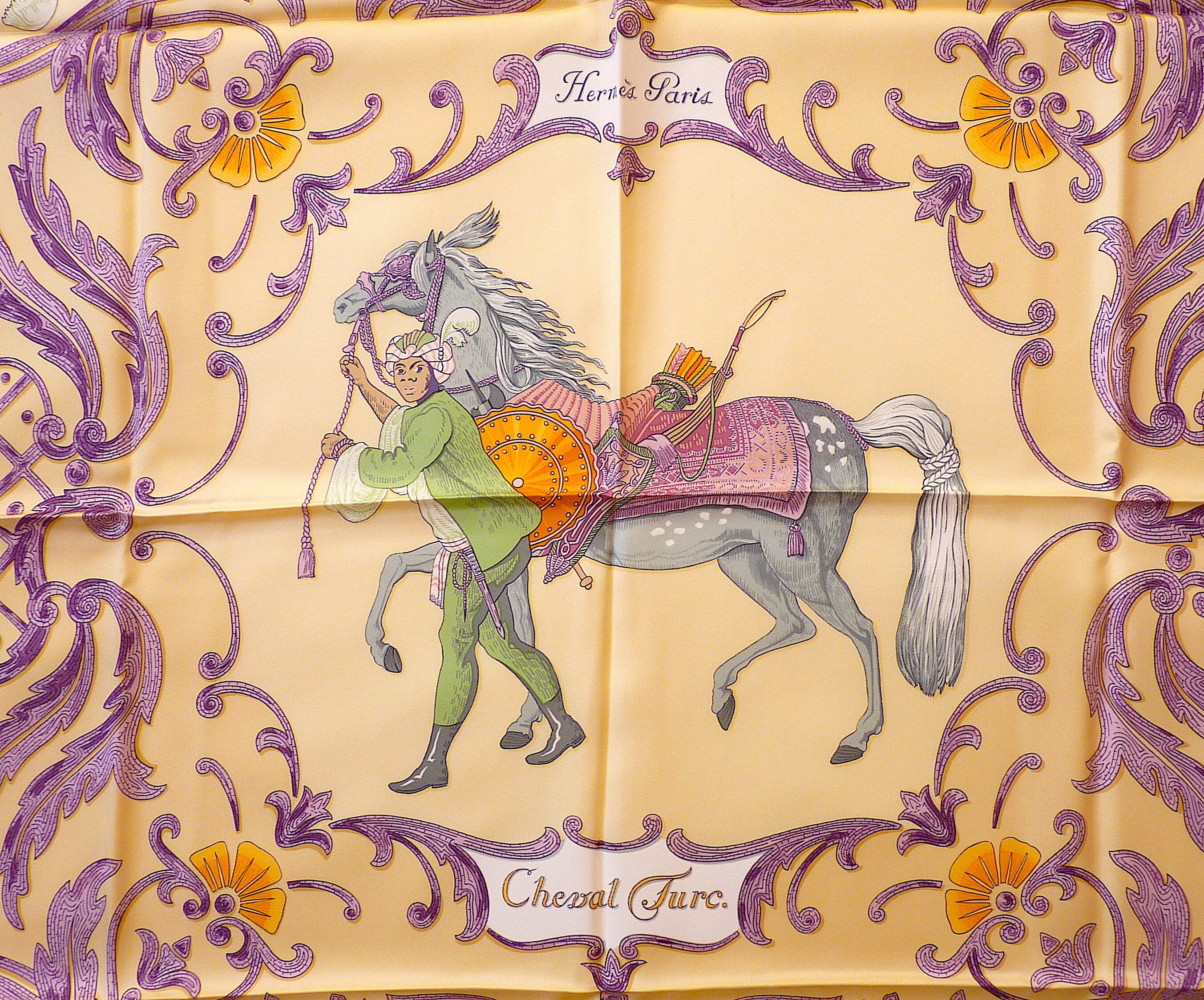 BUFANDA HERMES NUEVO Cheval Turc Hermes Silk Carre de - Etsy España