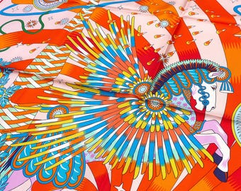 Hermes Scarf  BRAND NEW with Box "La Source de Pégase" by Pierre Marie, Rare Hermes Silk Carre, Gift for Her