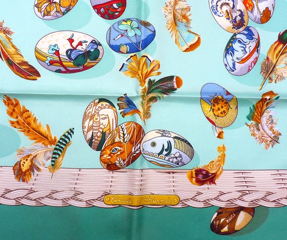 Hermes Scarf PRISTINE CONDITION "Couvée d'Hermès"… - image 5