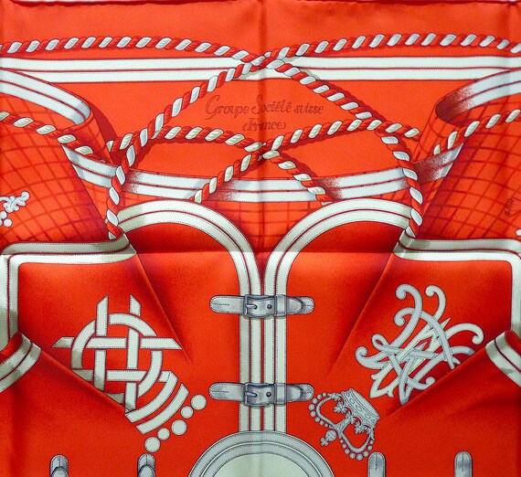 Rare Hermes Scarf Special Edition Grande Tenue Fo… - image 4