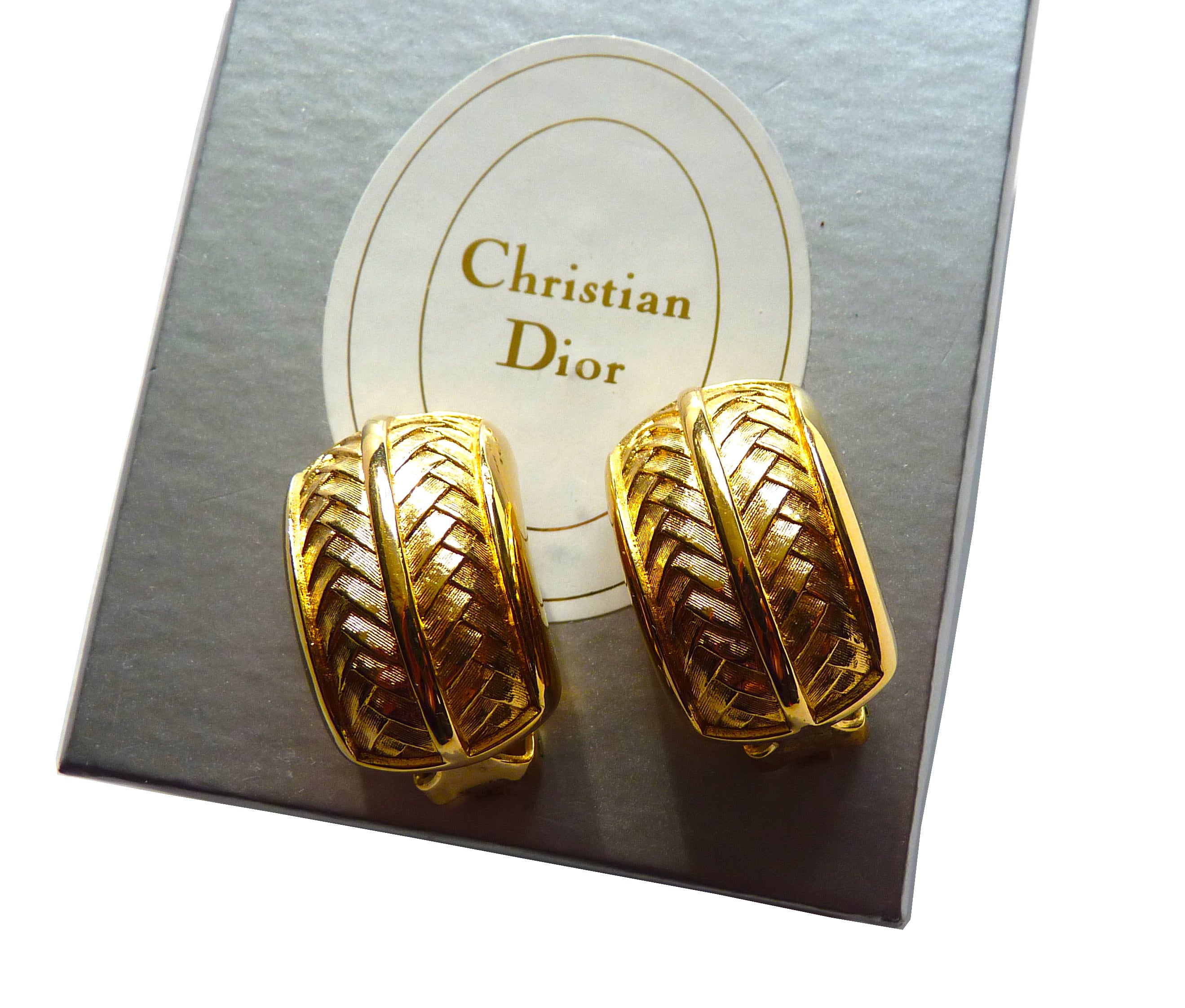 Womens Designer Earrings  Luxury Earrings  Clip Hoop Stud  DIOR