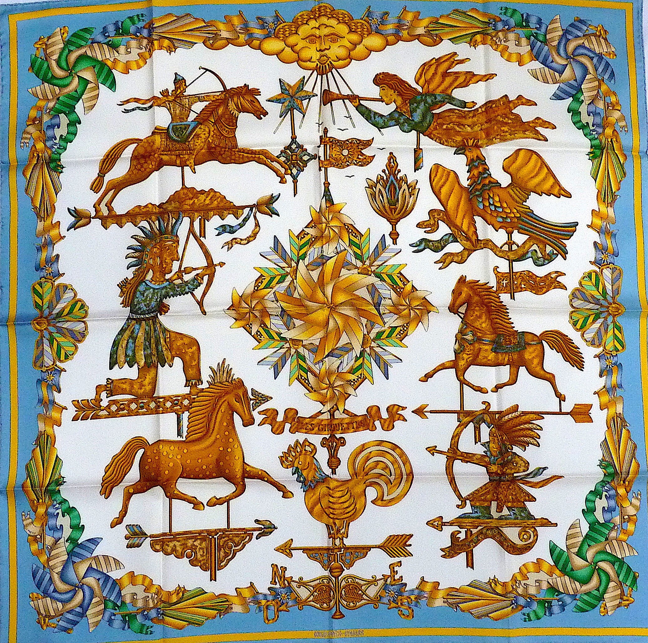 classic hermes scarf pattern