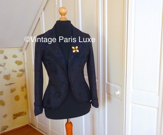 Signed GUY LAROCHE PARIS Vintage Pearl Brooch, Fr… - image 4