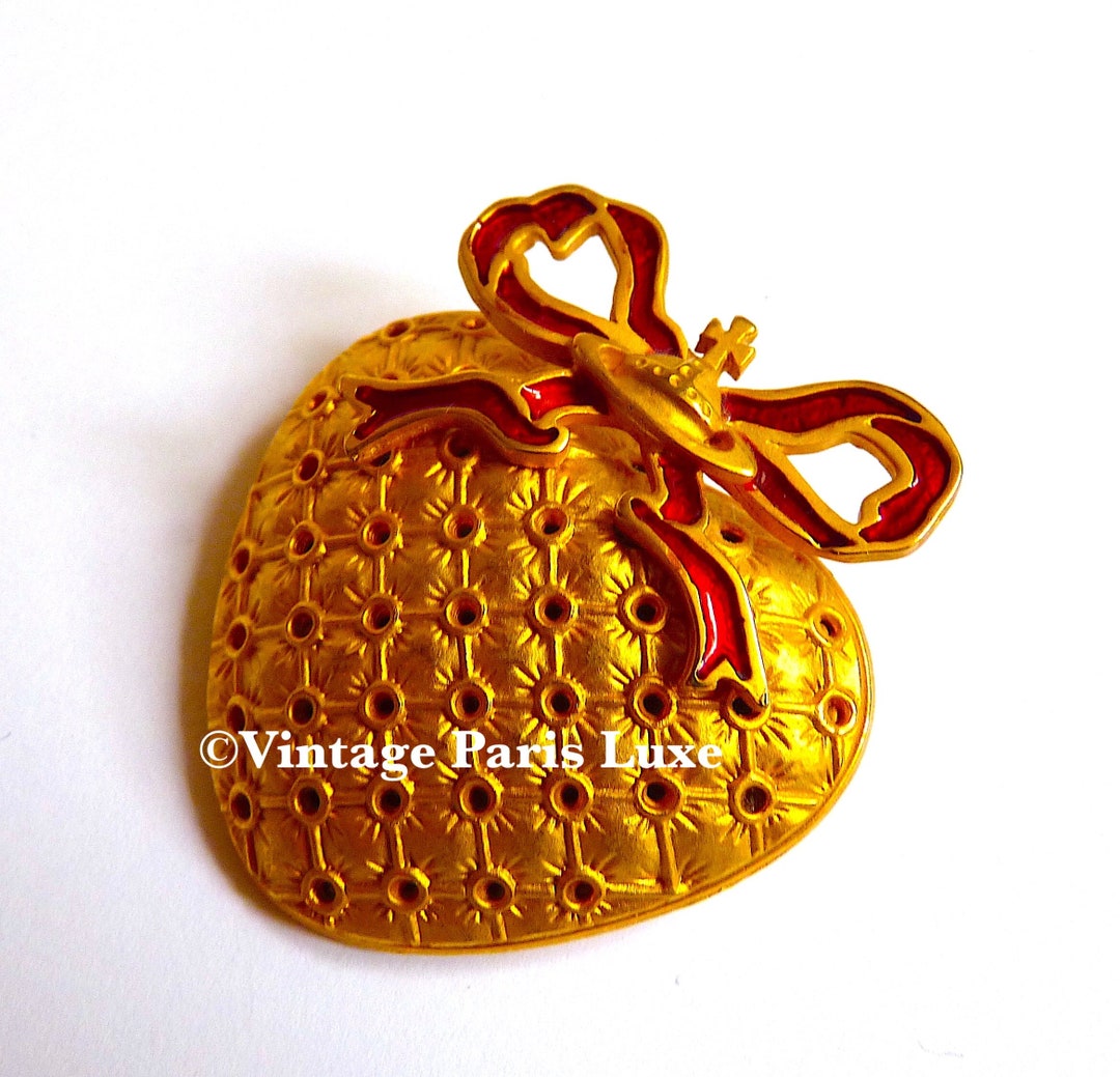 VIVIENNE WESTWOOD enamelled brooch