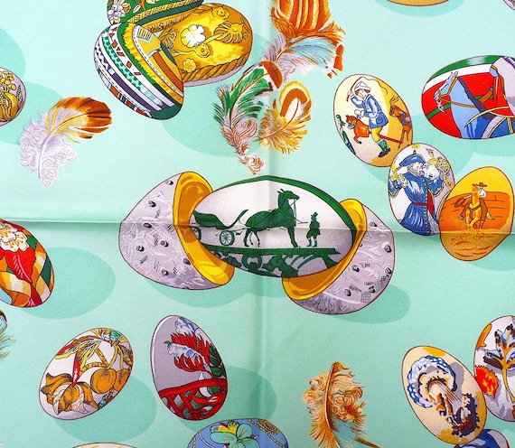 Hermes Scarf PRISTINE CONDITION "Couvée d'Hermès"… - image 1