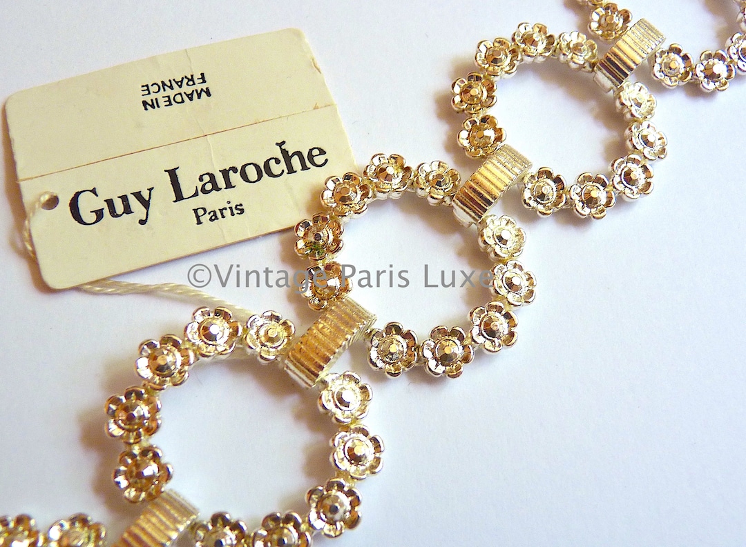 Vintage GUY LAROCHE PARIS Silver Tone Metal Link Bracelet Vintage Gift for Her Haute Couture Paris Vintage Haute Couture Jewelry Etsy Canada