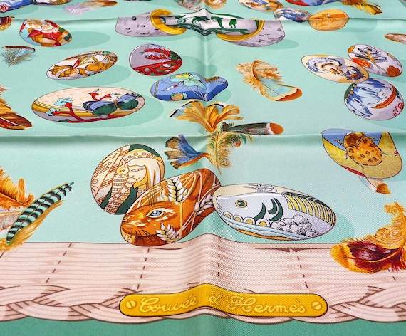 Hermes Scarf PRISTINE CONDITION "Couvée d'Hermès"… - image 4