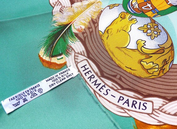 Hermes Scarf PRISTINE CONDITION "Couvée d'Hermès"… - image 10