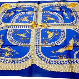 Hermes Silk Scarf BRAND NEW with Hermes Packaging &quot;Voitures Paniers&quot; by Julie Abadie, Mothers Day Gift for Her, Gift for Him