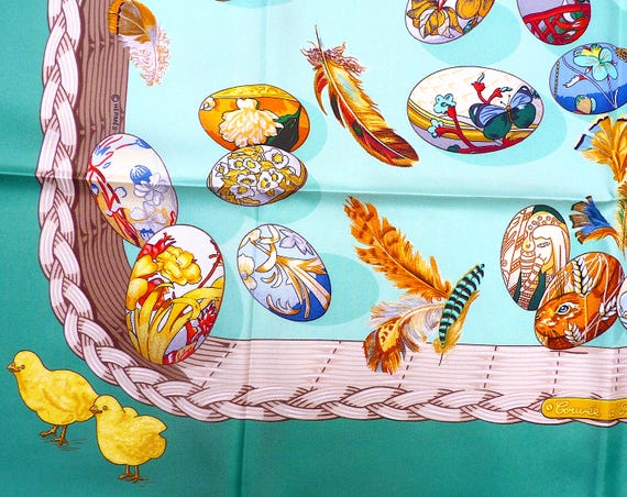 Hermes Scarf PRISTINE CONDITION "Couvée d'Hermès"… - image 6