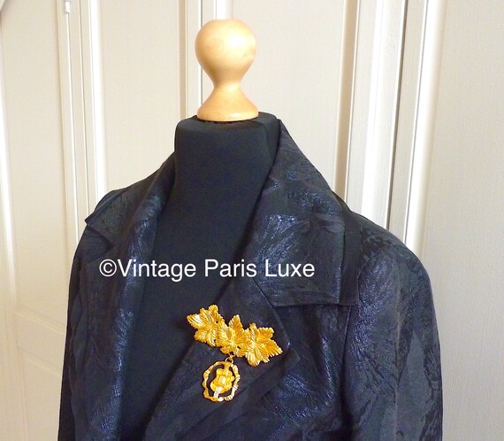 Vintage TORRENTE PARIS Dangle Brooch, Vintage Fre… - image 8