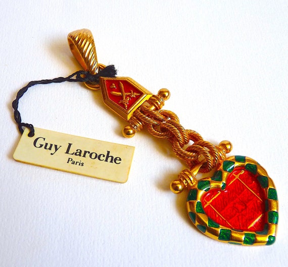 GUY LAROCHE PARIS Necklace Pendant, Vintage Frenc… - image 1
