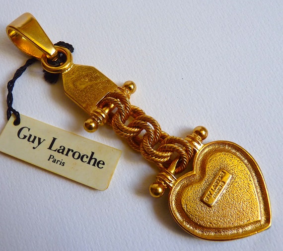 GUY LAROCHE PARIS Necklace Pendant, Vintage Frenc… - image 5