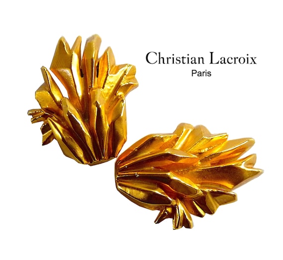 CHRISTIAN LACROIX Modernist Earrings, LACROIX Vint