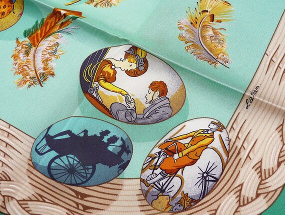 Hermes Scarf PRISTINE CONDITION "Couvée d'Hermès"… - image 9