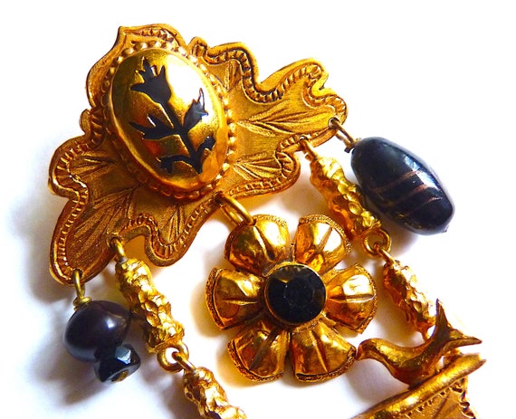 Amazing CHRISTIAN LACROIX Brooch, Vintage Christia