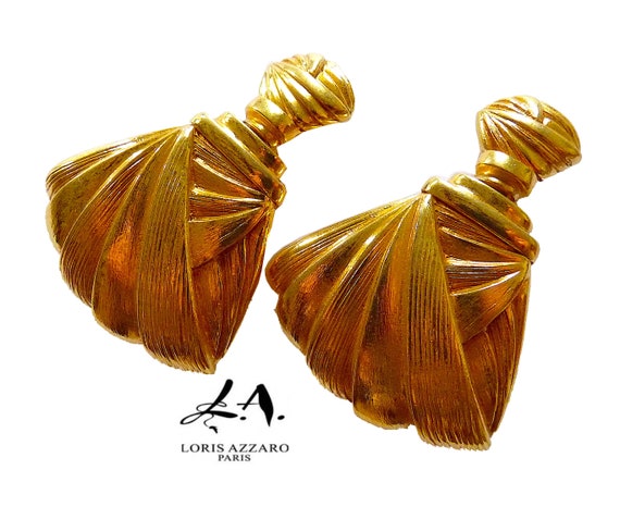 LORIS AZZARO PARIS - Large Modernist Earrings, Azz