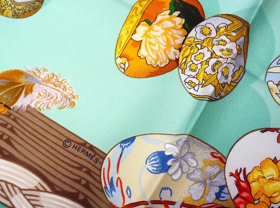 Hermes Scarf PRISTINE CONDITION "Couvée d'Hermès"… - image 8