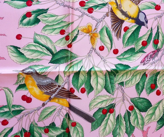 HERMES Silk Scarf BRAND NEW Les Merises, Authentic