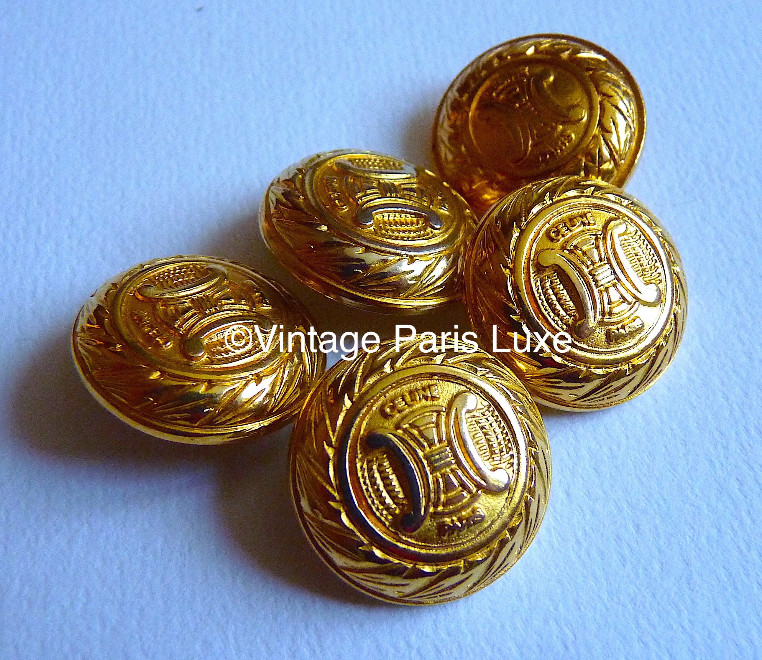 Vintage LOUIS FERAUD PARIS Crystal Buttons Size 2.2 cm, Price for 1 Button