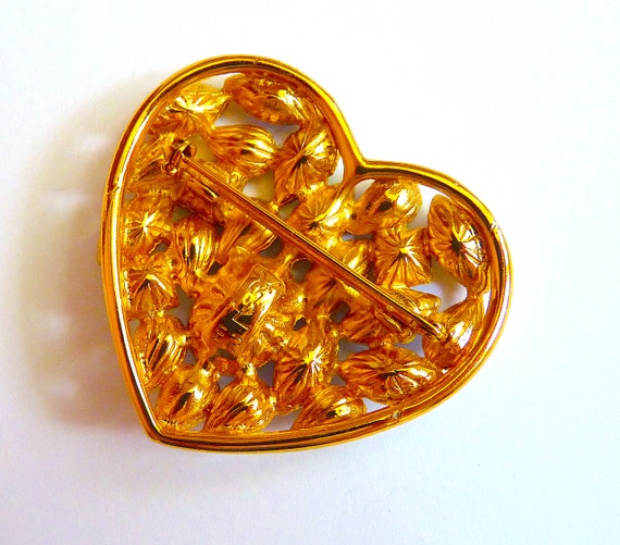 Vintage YSL Heart Brooch, Vintage YSL Jewelry 198… - image 5