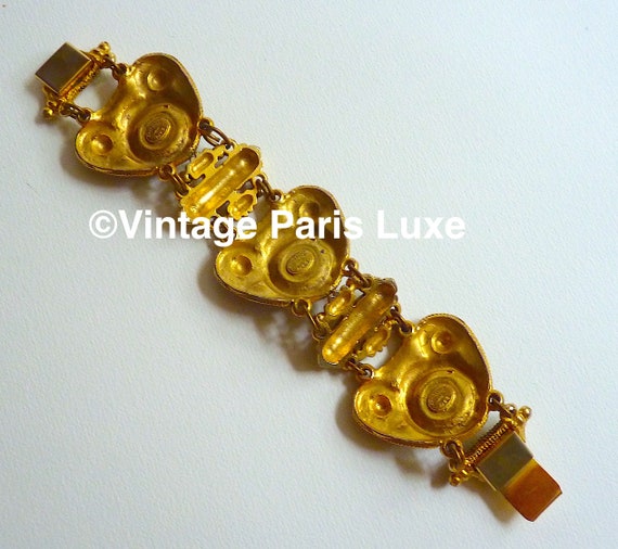 Vintage CLAIRE DEVE Style Bracelet signed Chorang… - image 7
