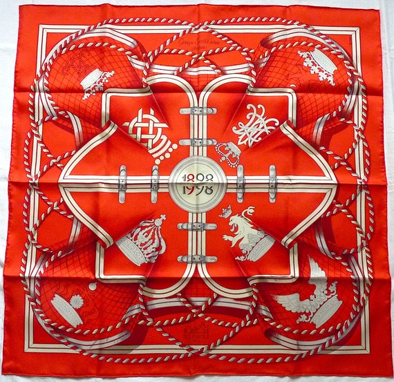 Rare Hermes Scarf Special Edition Grande Tenue Fo… - image 2