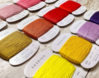 Daruma Sashiko Thread | Thick Type (20/6) | 30m | 100% Cotton | FLAT RATE SHIPPING