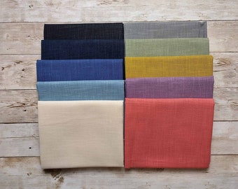 Tessuto Sashiko tinto a mano / Cotone 100% / 50 cm x 55 cm (20"x 22") Pezzo / 14 Colori SPEDIZIONE A TARIFFA FISSA