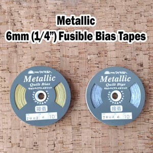 Textilband 6 mm (1/4 &quot;) x 10 m (11y) - Schrägband | Gewebtes Schrägband | Aufbügelbares Schrägband | Versandpauschale