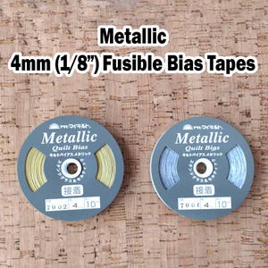 Fixierband 4 mm (1/8&quot;) x 10 m (11y) - Schrägband aus Buntglas | Netzarbeit | Schrägband zum Aufbügeln | Versandpauschale