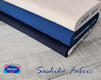 Olympus Sashiko Fabric | 110cm width | Cotton 100% | Sold in 25 cm increments (= 0.27 yards) | FLAT RATE SHIPPING