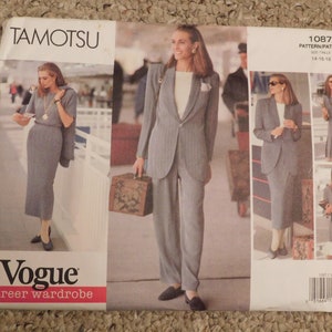 Uncut 1990s Vogue 1087 Sewing Pattern