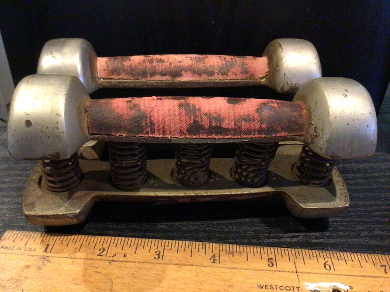 Eugene Sandow's Spring Grip Dumbbells c. 1899 Strongman Etsy.de
